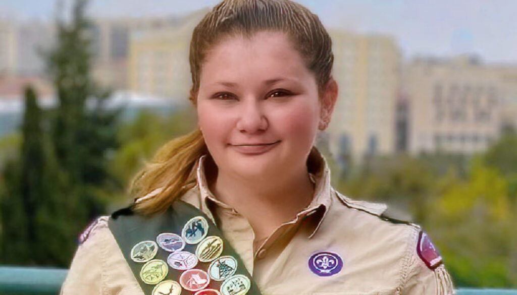 Gabbi S., the first Orthodox Jewish girl to earn the rank of Eagle Scout