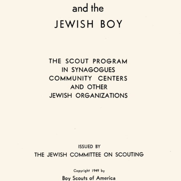 Scouting and the Jewish Boy - 1949 Digital Download