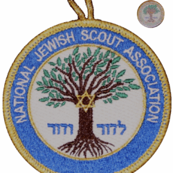National Jewish Scout Association patch/pin and lifetime adult membership