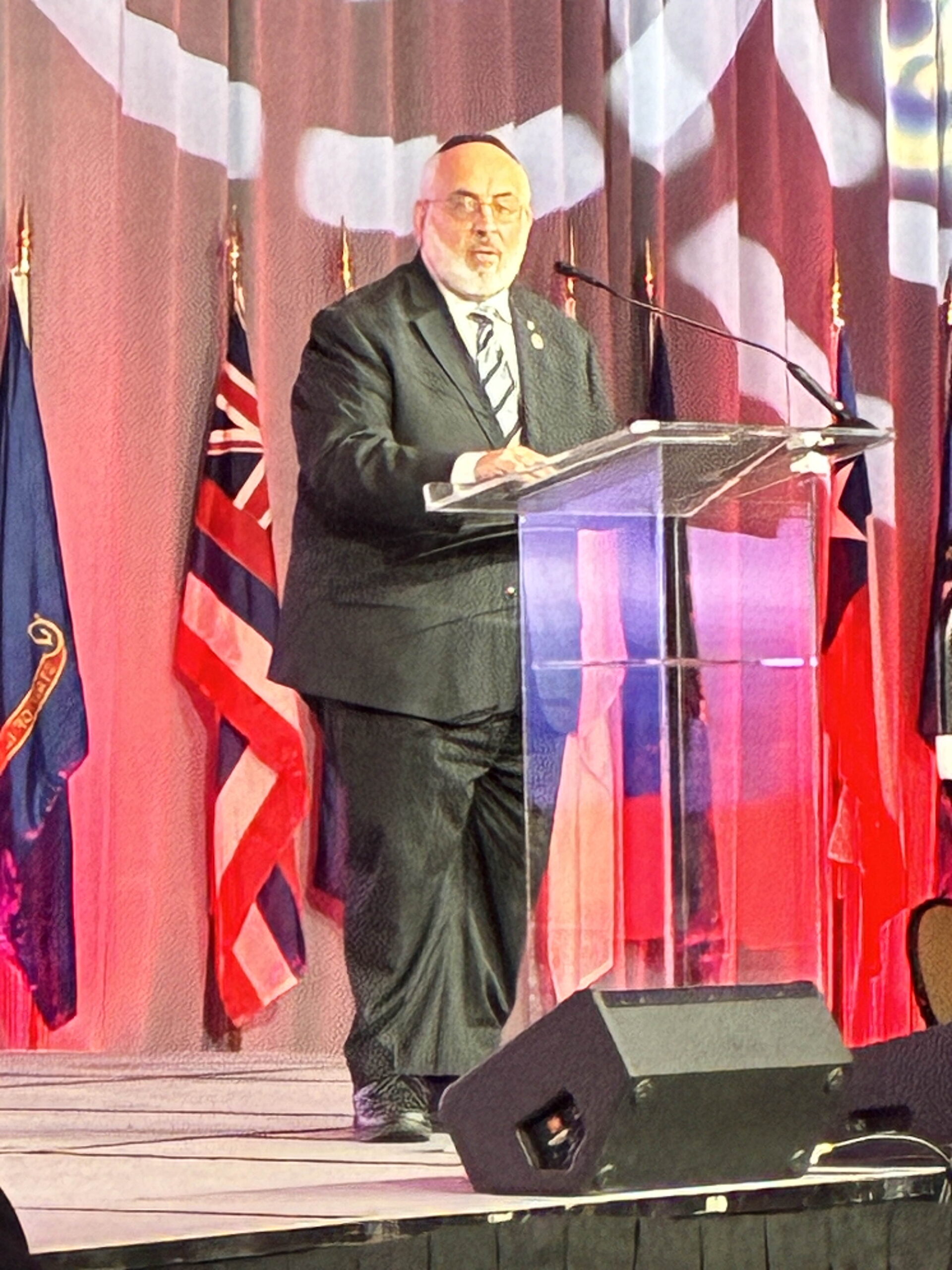 Rabbi Prouser giving keynote address