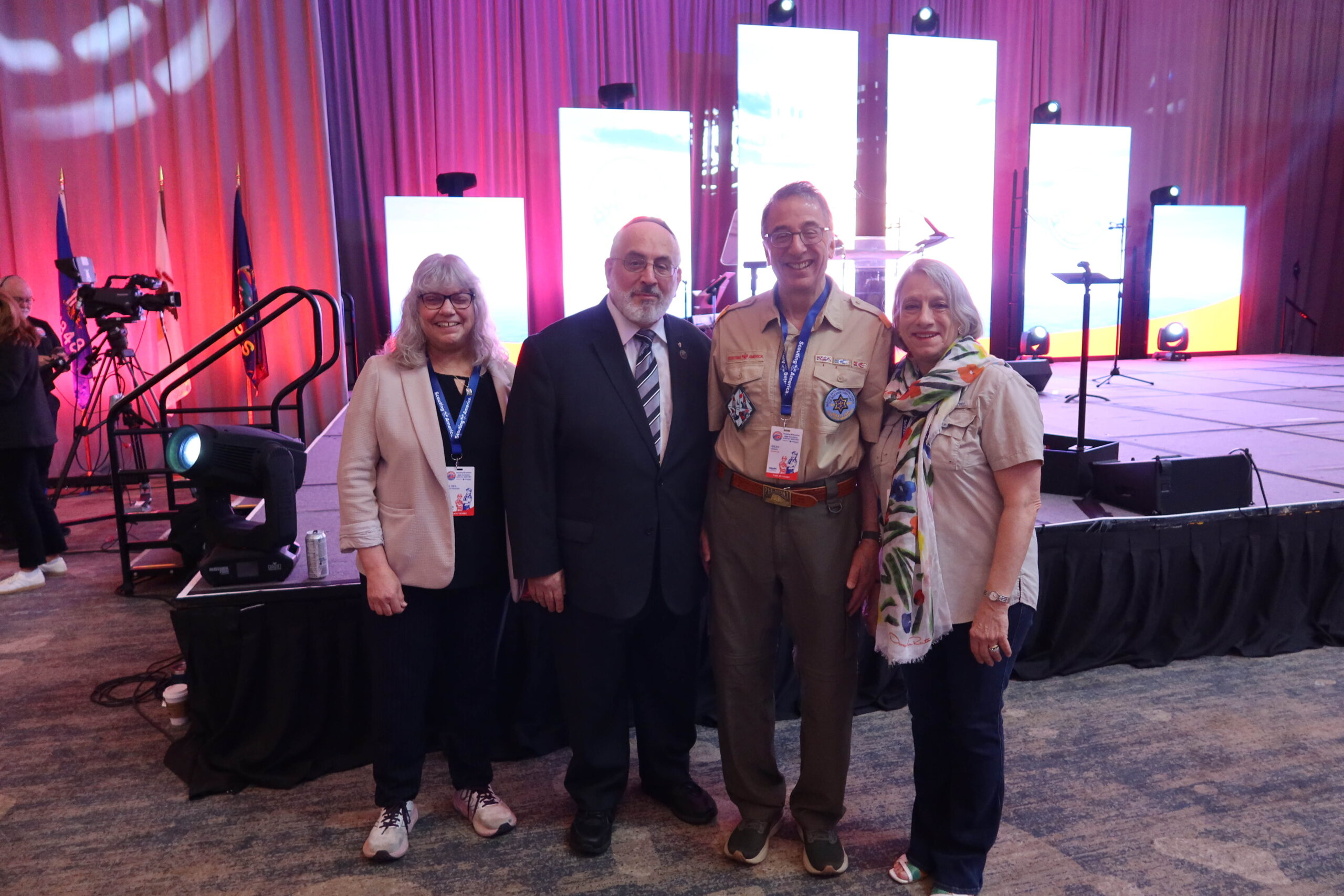 Rabbi and Mrs Prouser with Ricky Mason and Mrs Mason