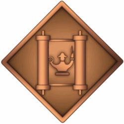 Aleph Religious Emblem Pin